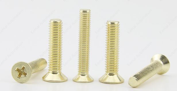 Golden Flat Head Screws M3*19